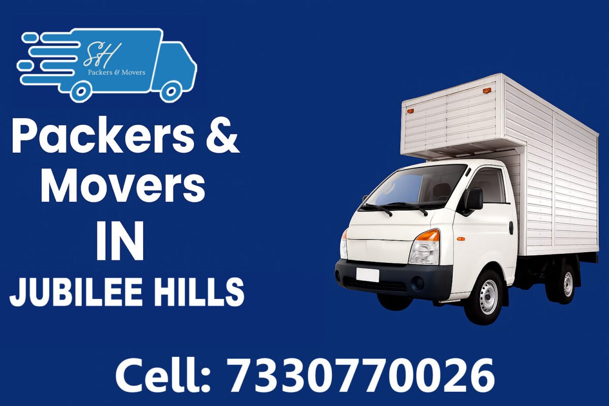 SH Packers & Movers relocation service in Jubilee Hills Hyderabad.