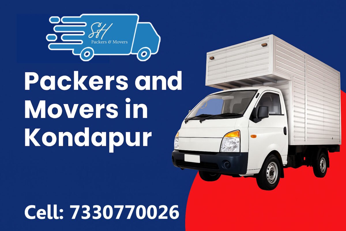SH Packers & Movers shifting services in Kondapur.