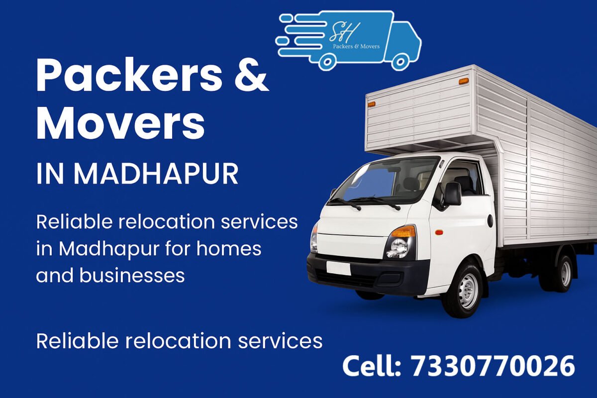 SH Packers & Movers relocation services in Madhapur, Hyderabad.