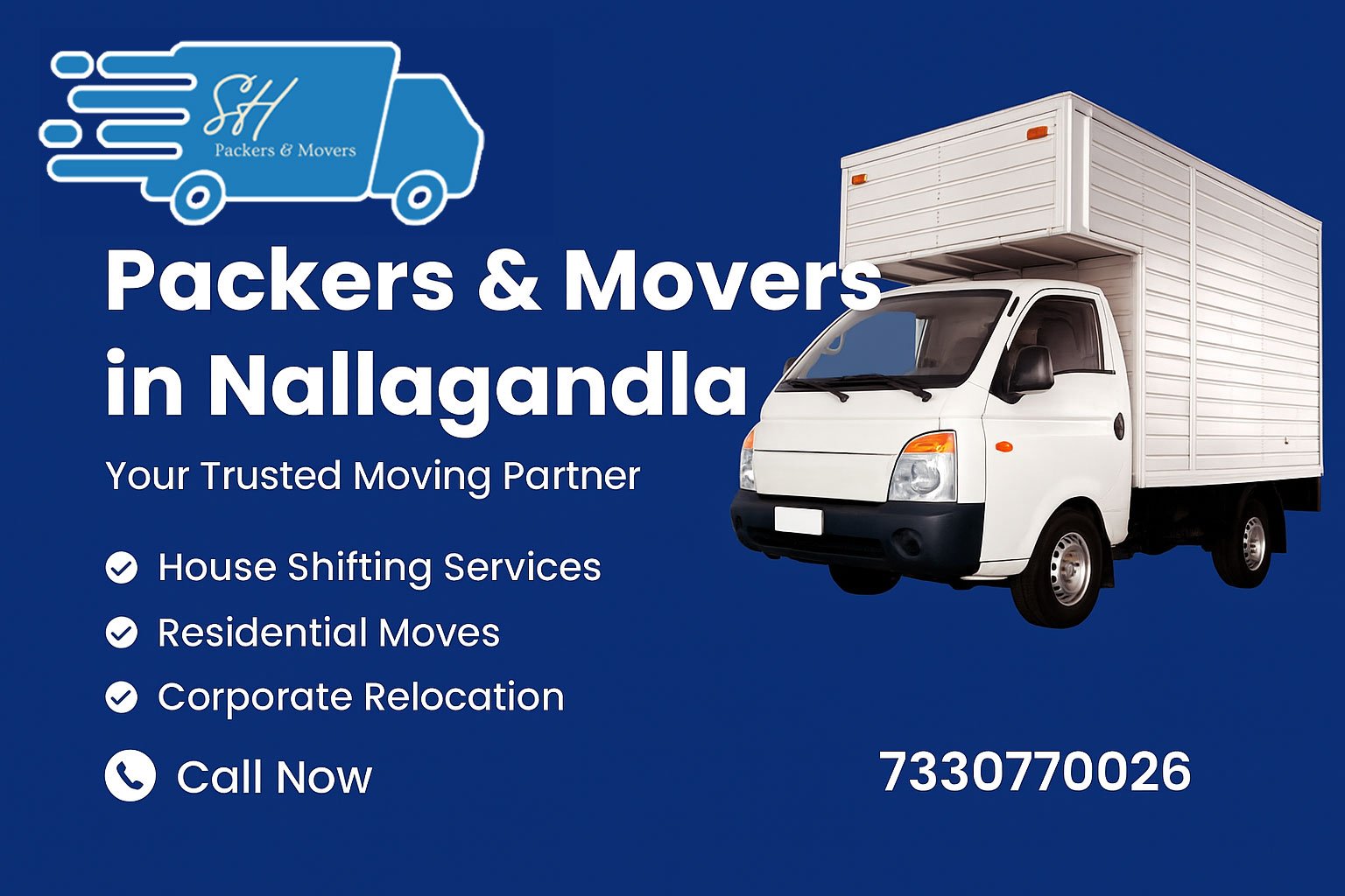 SH Packers & Movers – relocation in Nallagandla, Hyderabad.